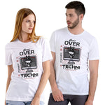 GAME OVER Unisex White T-Shirt Shirts