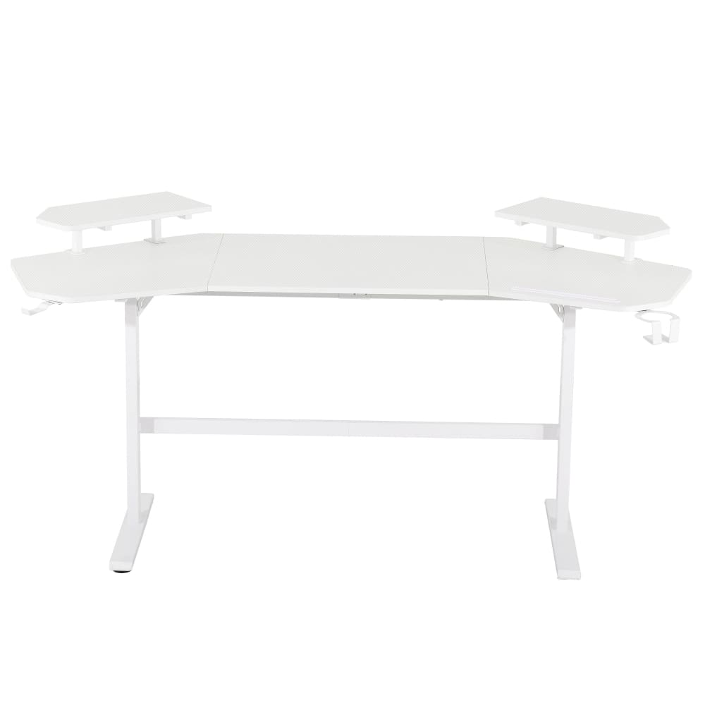 Defender White Gaming Desk Gaming Desk