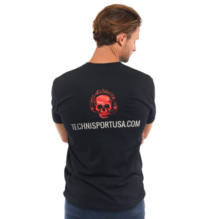 Skull Techni Male Black T-Shirt