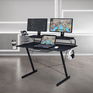 Carbon Gaming Desk Black Gaming Desk