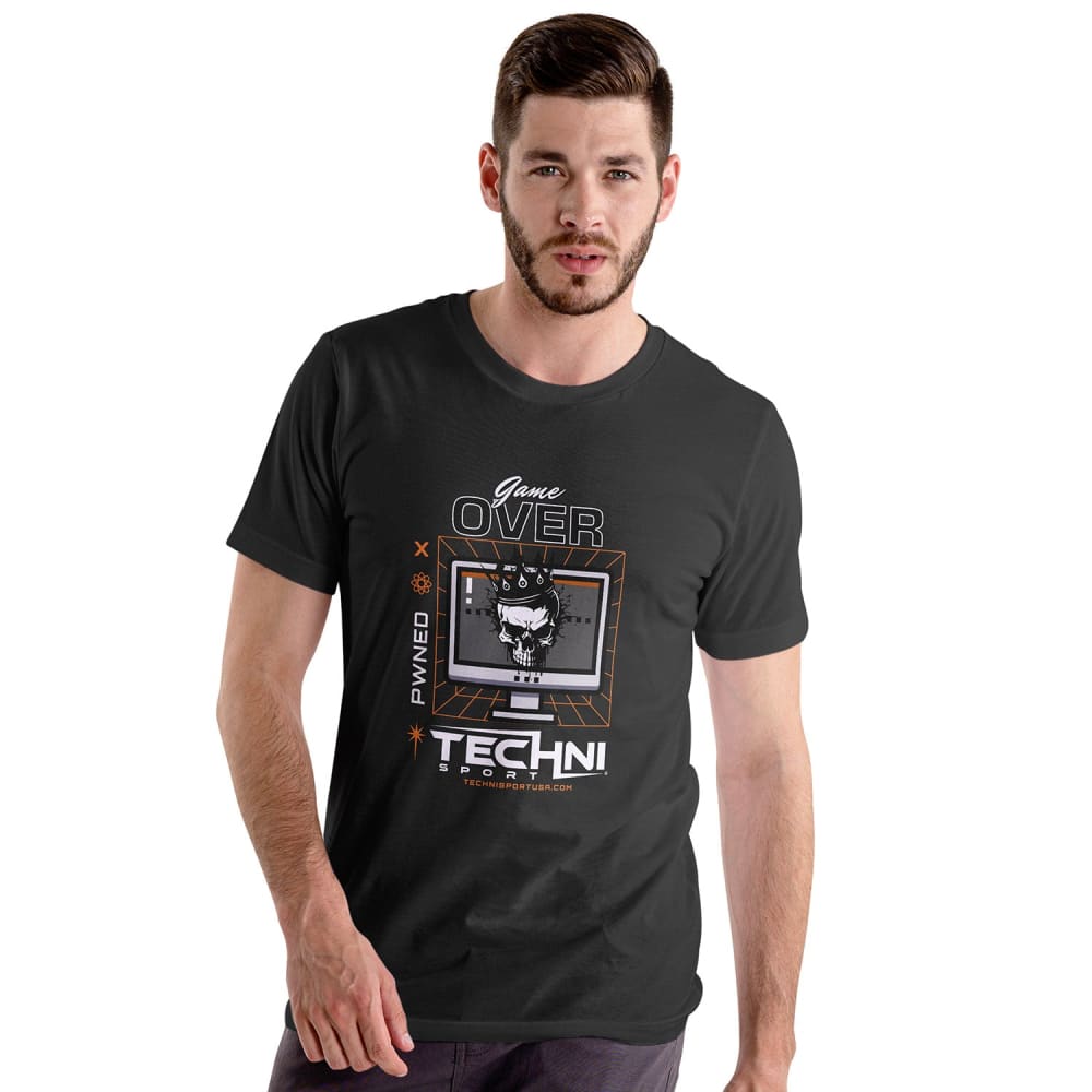 GAME OVER Unisex Black T-Shirt Shirts