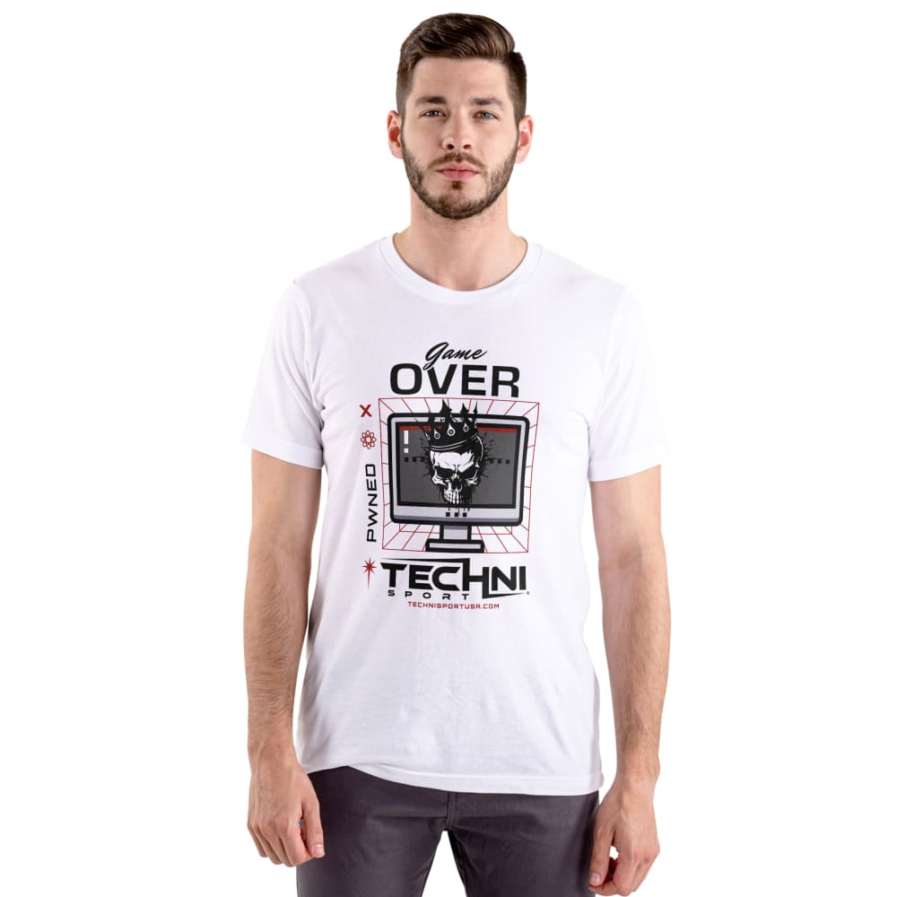 GAME OVER Unisex White T-Shirt Shirts