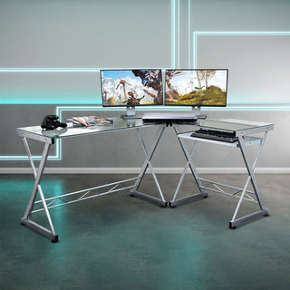 Reno Gaming Desk Clear Gaming Desk