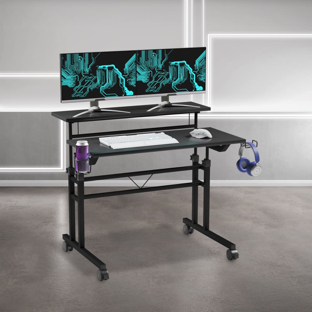 Galaxy Black Gaming Desk Gaming Desk
