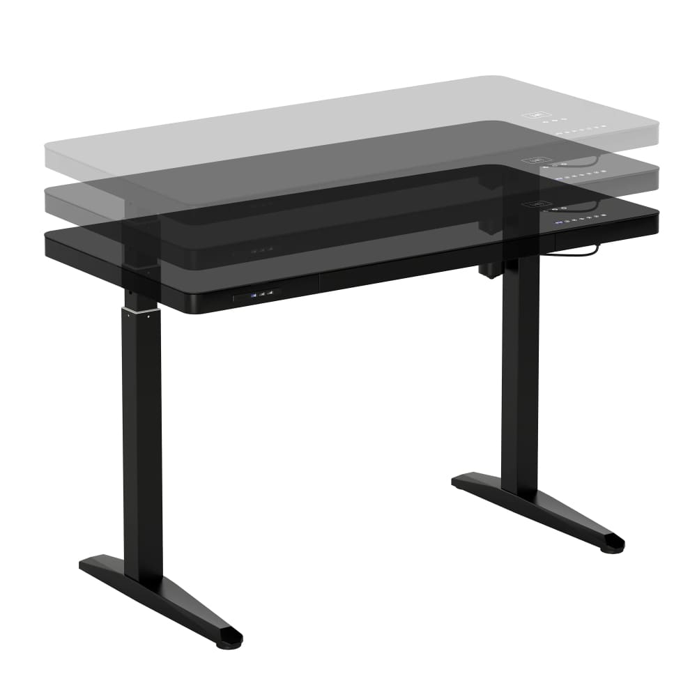 Tokyo Electric Sit To Stand Desk W/ Wireless charging + speakers Gaming Desk