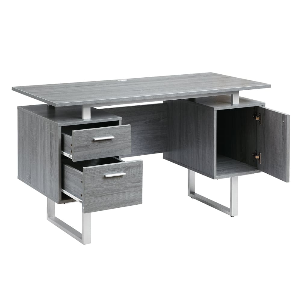 Arctic Grey Gaming Desk Gaming Desk 