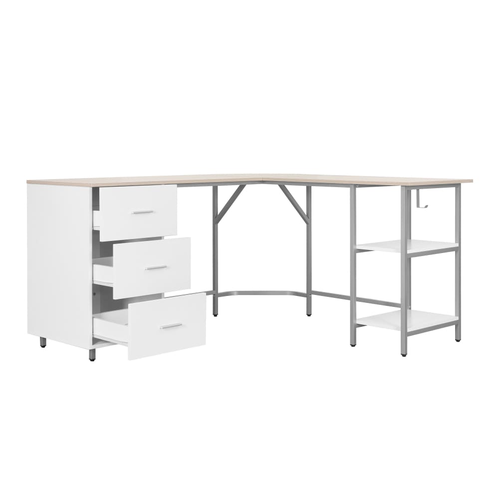Dallas Sand L Shape Gaming Desk Gaming Desk