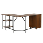Dallas Walnut L Shape Gaming Desk Gaming Desk