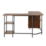 Dallas Walnut L Shape Gaming Desk Gaming Desk