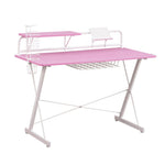 Pink Carbon Gaming Desk Pink Gaming Desk