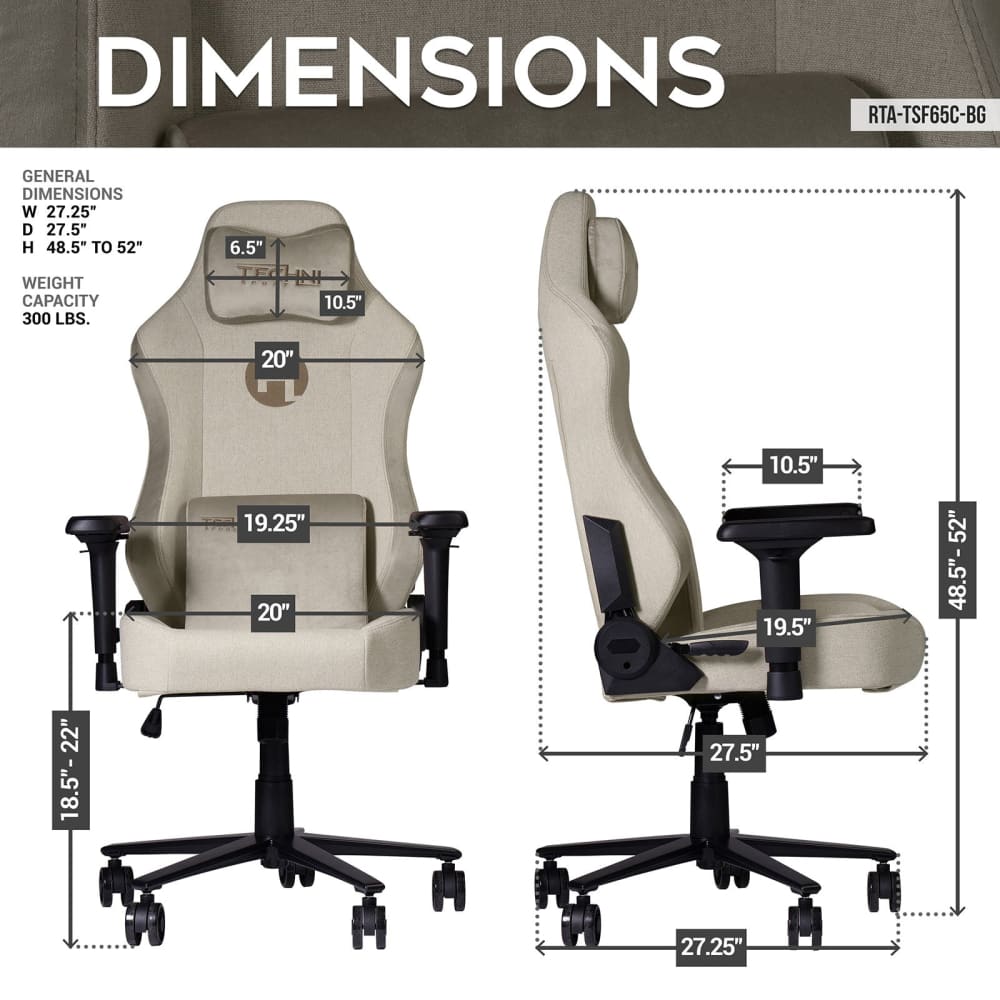 Orion Beige Gaming Chair Gaming Chair