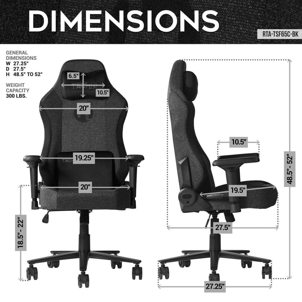 Orion Black Gaming Chair Gaming Chair