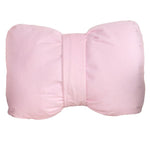 Pink bow-shaped decorative pillow