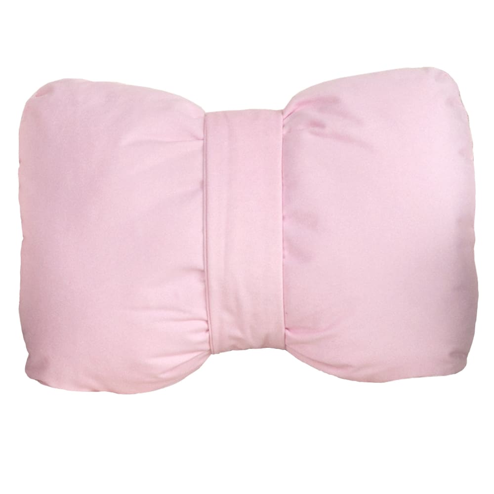 Pink bow-shaped decorative pillow