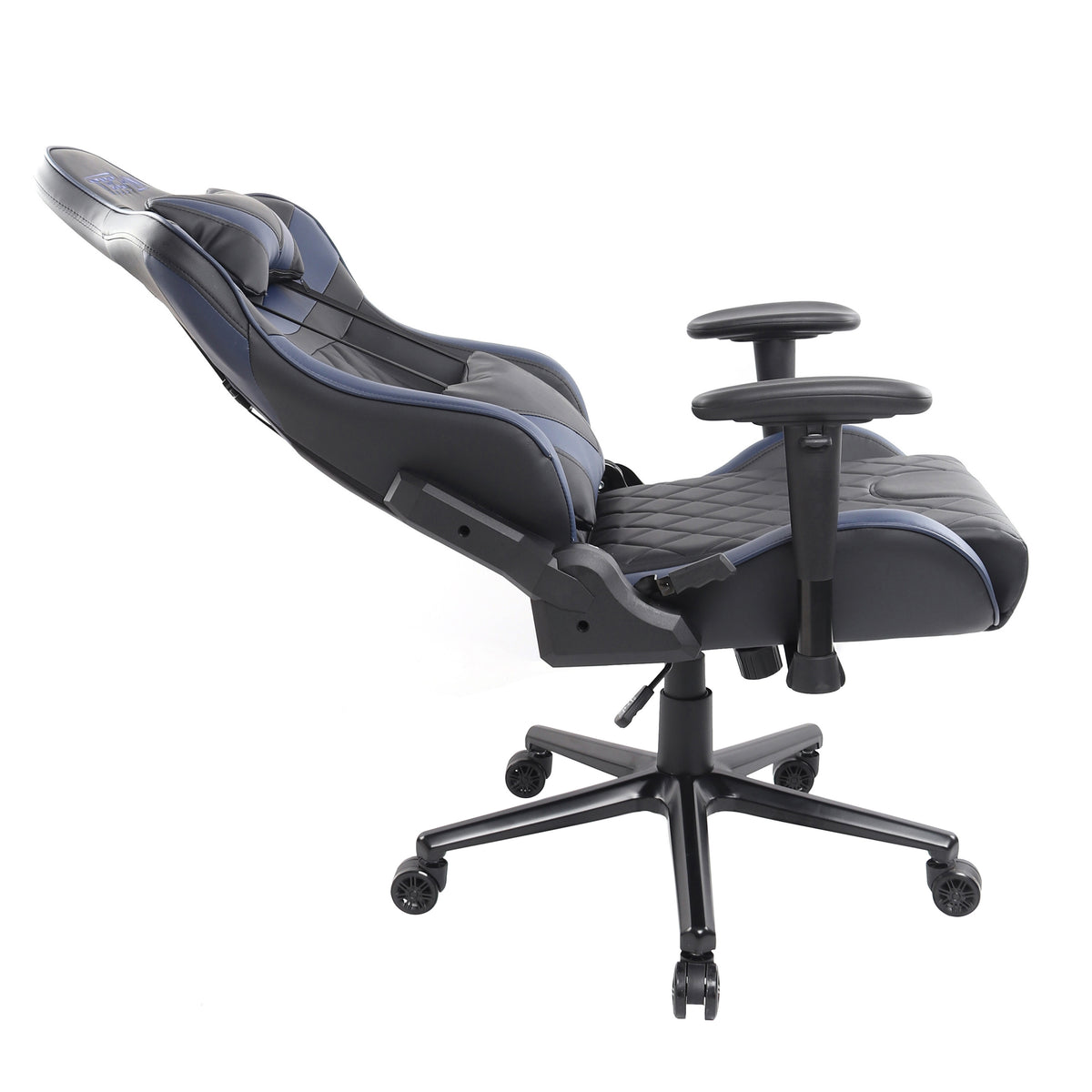 Ergonomic office chair with adjustable armrests on a white background 