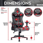 GamerXL Grey Gaming Chair Gaming Chair