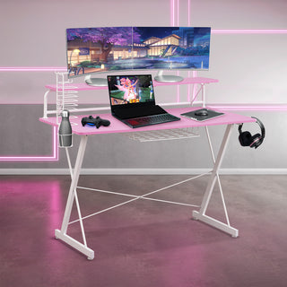 Techni Sport TS85 Lavender Print Cow Series Gaming Chair