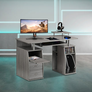 Timbur Gaming Desk Grey Gaming Desk