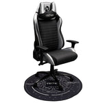 Circuit 40” Black Round Chair Mat Floor Mats