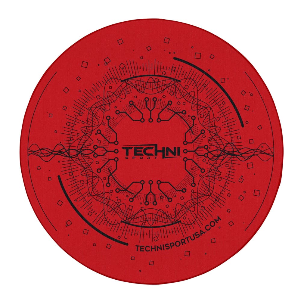 Circuit 40” Red Round Chair Mat Floor Mats