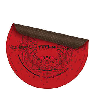 Circuit 40” Red Round Chair Mat
