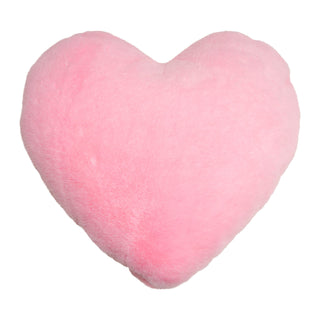 Plush Heart Pink Lumbar Pillow
