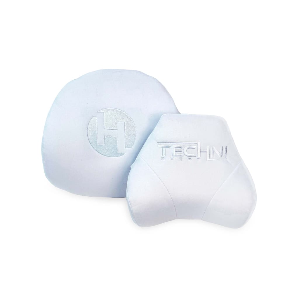 GameON-White Memory Foam Neck & Lumbar Pillow Set Pillow