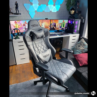 GamerXL Grey Gaming Chair Gaming Chair