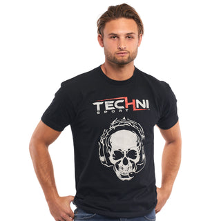 Skull Techni Male Black T-Shirt Shirts