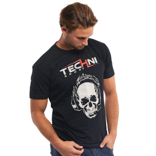 Skull Techni Male Black T-Shirt Shirts