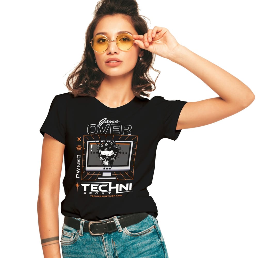GAME OVER Unisex Black T-Shirt Shirts
