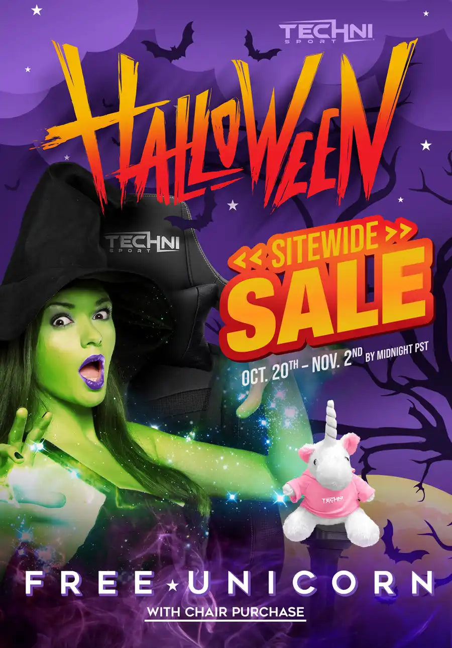 Green witch costume with black hat and purple scarf, made of polyester material.