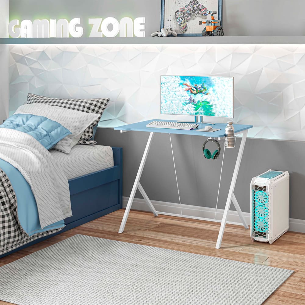 Scout Baby Blue Gaming Desk Gaming Desk