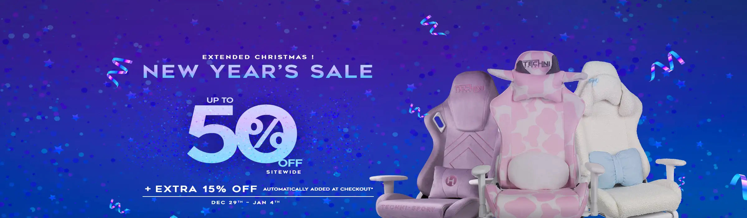 Pink and white patterned gaming chair with a plush, cushioned design.