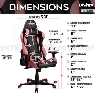 ProGamer2 Pink Gaming Chair Gaming Chair