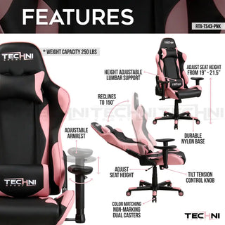 ProGamer2 Pink Gaming Chair Gaming Chair