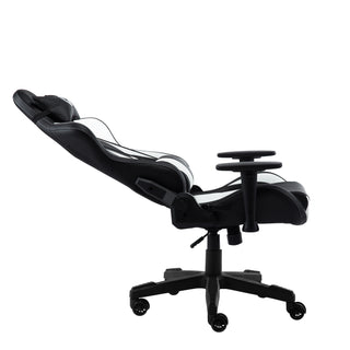 Reclined TechniSport 92 White Computer Chair