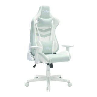 Pastel Mint and White Gaming Chair-angle view