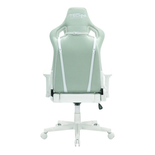 Pastel Mint and White Gaming Chair-back view